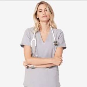 Figs Cement Gray Scrubs